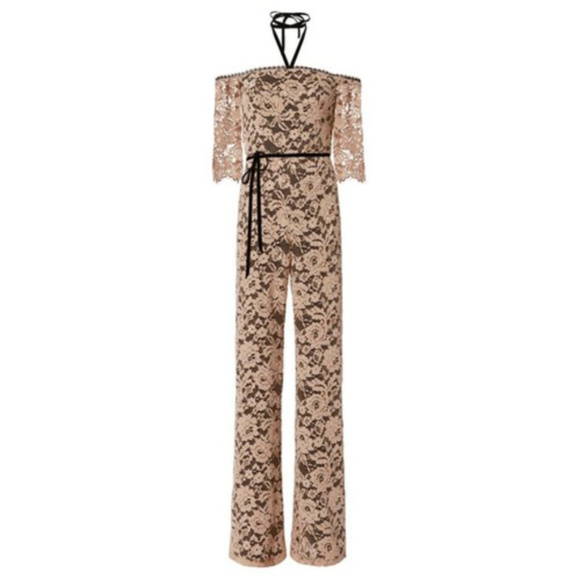 alexis black lace jumpsuit